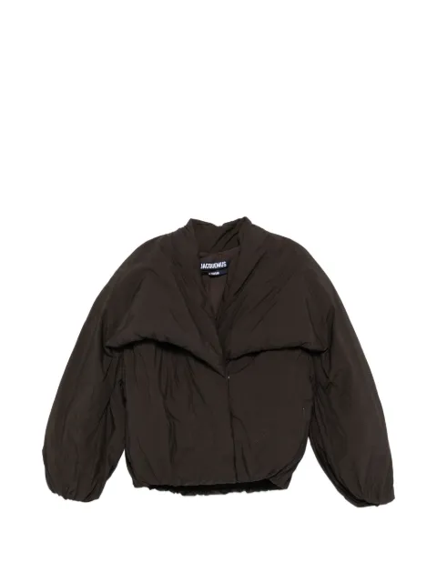 Jacquemus The Paysan shawl-collar puffer jacket Brown OUW00123AW00645