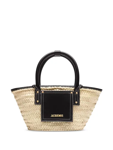 Jacquemus Le Soli woven beach bag Neutrals 223BA0443060990