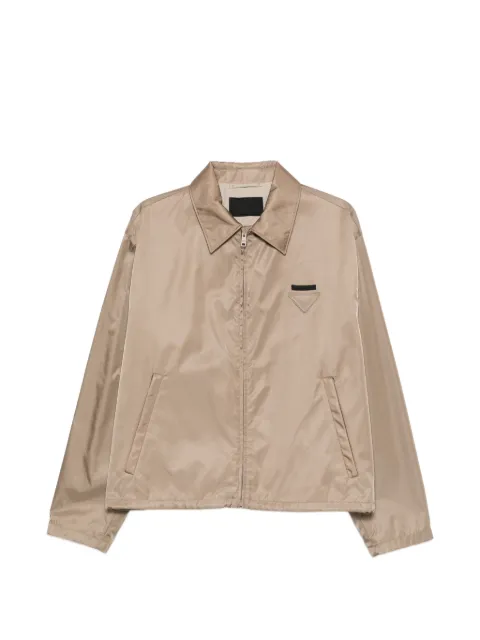 Prada Re-Nylon blouson zipper jacket Neutrals SGD111SOOO1WQ8