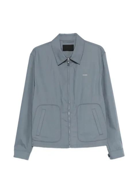 Prada technical cotton zipper blouson jacket Grey SGC629SWM11480