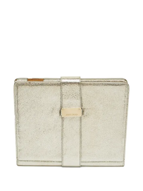 Jimmy Choo Pre-Owned foil leather tablet case Silver 1236655