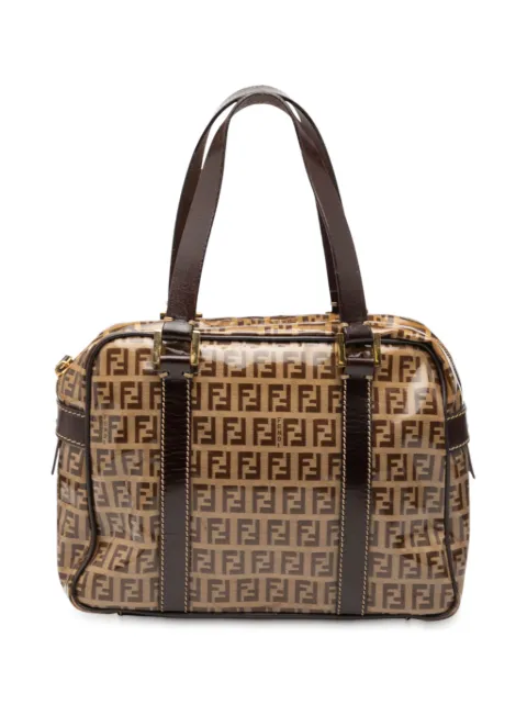 Fendi Pre-Owned 2000-2010 Zucchino Crystal handbag Brown YGTWHZOVQ3143772