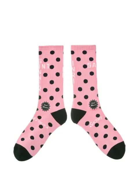 SAINT MXXXXXX polka-dot socks Pink SMMK80000104