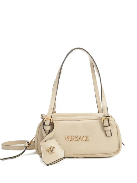 Versace logo-plaque tote bag Neutrals 10191781A131711YD7V