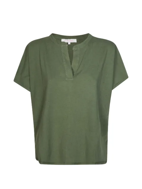 absolut cashmere V-neck short-sleeve top Green AF8V000COP000