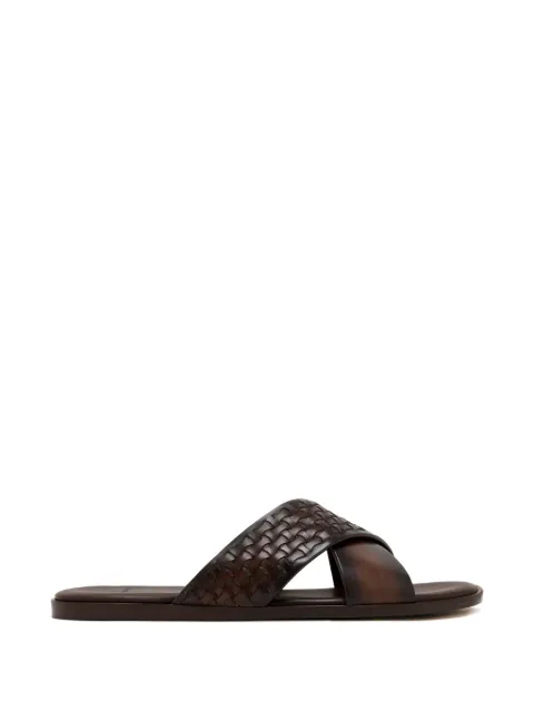Magnanni woven-cross sandals Brown 26579