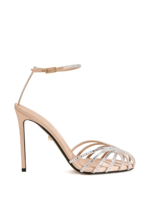 Alevì 110mm Penelope Kim heeled sandals Neutrals L26SC015U0222X01