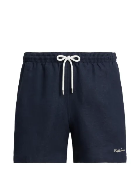 Ralph Lauren Purple Label Amalfi linen swim shorts Blue 790P00419003