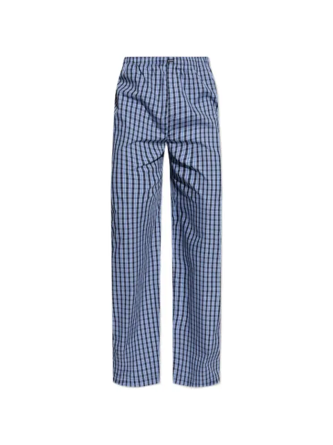 VETEMENTS check-pattern trousers Blue ME76PA044N26132