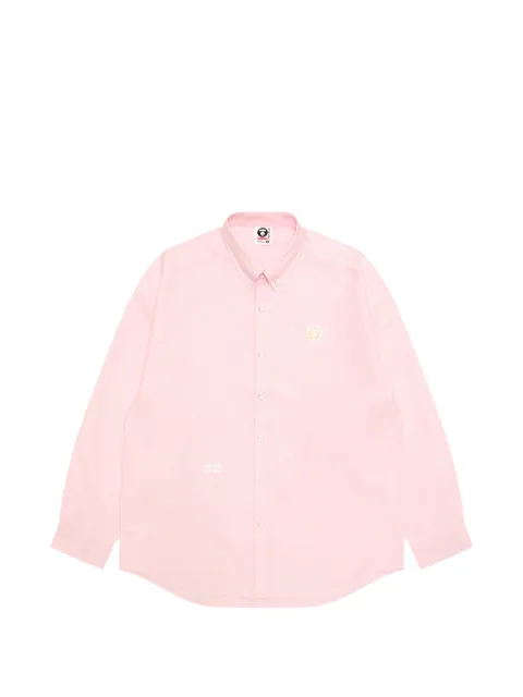 AAPE BY *A BATHING APE® buttoned embroidery shirt Pink AST8555XXQ