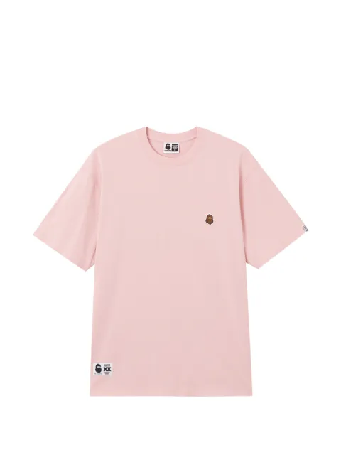 FINGERCROXX crew-neck embroidered T-shirt Pink FFXTEM01245X