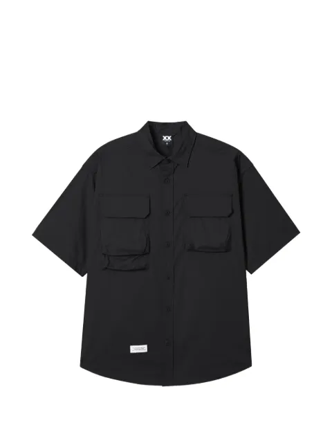 FINGERCROXX pocket-detail short-sleeve shirt Black FFXSRM01278X