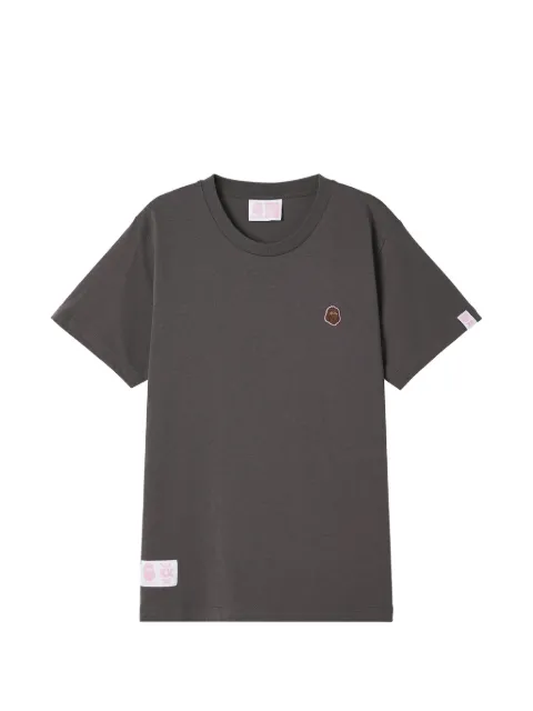 FINGERCROXX logo-patch T-shirt Grey FFXTEW01266X