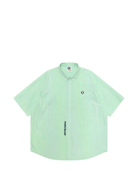 AAPE BY *A BATHING APE® striped shirt Green ASR8560XXQ