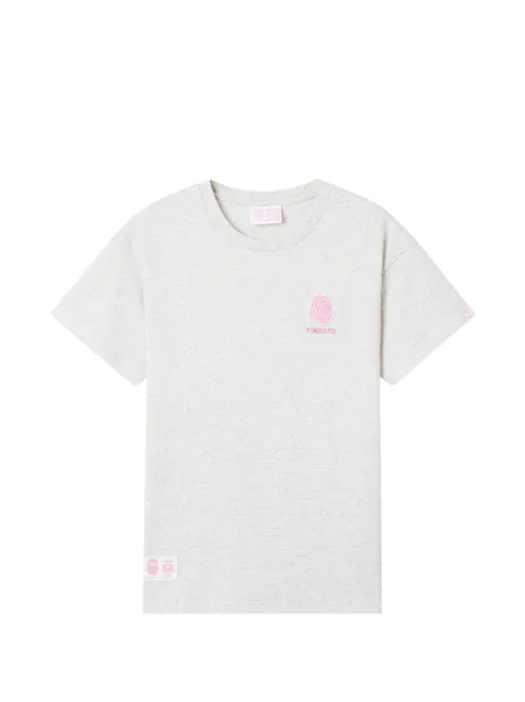 FINGERCROXX logo-patch T-shirt Grey FFXTEW01267X
