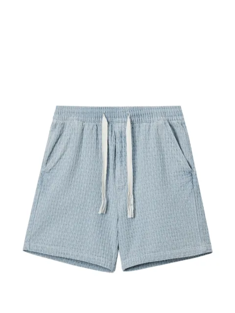 FIVE CM drawstring textured shorts Blue 5CXSPM00426X