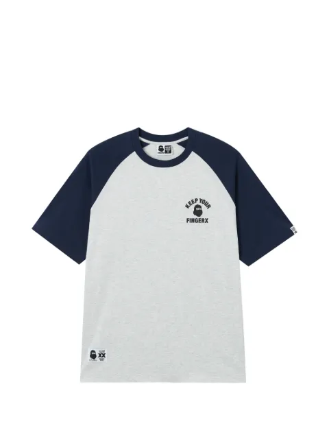 FINGERCROXX raglan T-shirt Grey FFXTEM01256X