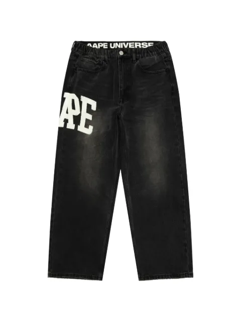 AAPE BY *A BATHING APE® logo trousers Black APTC689XXQ