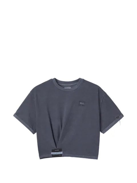 izzue rolled-sleeve twisted T-shirt Grey IZXTEW00900X