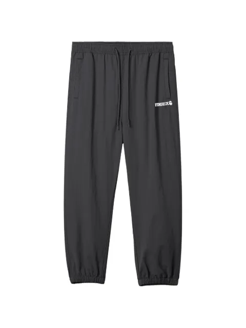 FINGERCROXX drawstring cuffed track pants Grey FFXPTM01236X