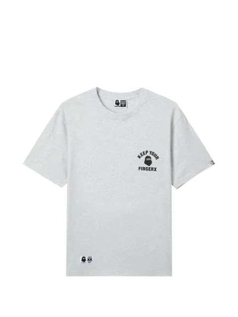 FINGERCROXX logo-print T-shirt Grey FFXTEM01249X