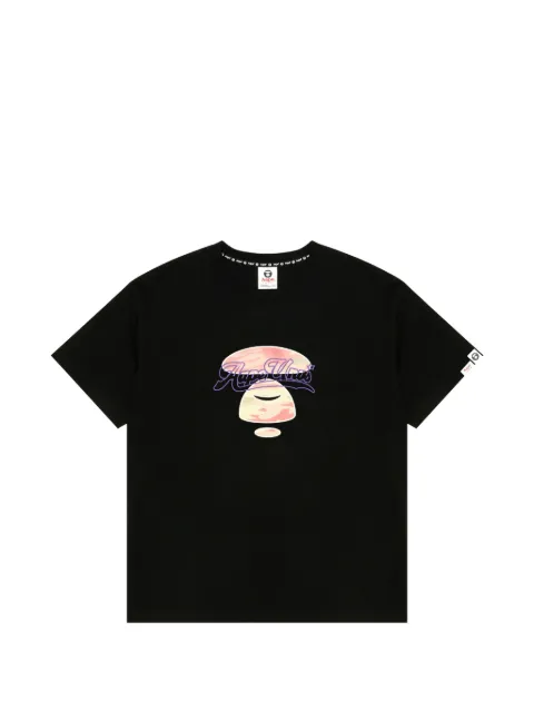 AAPE BY *A BATHING APE® logo T-shirt Black ATE1902XXQ