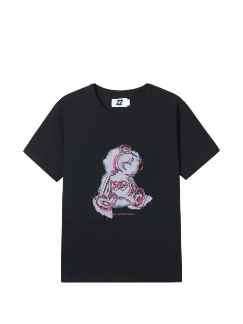 izzue graphic-print T-shirt Black IZXTEW00909X