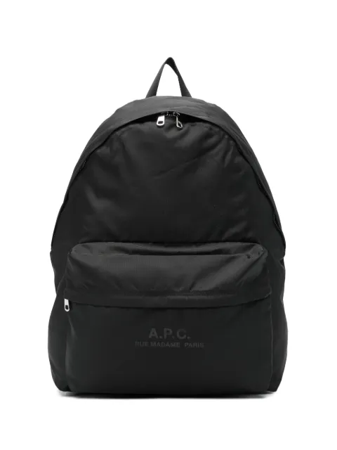 A.P.C. zip pocket backpack Black PAAGXH62246LZZ