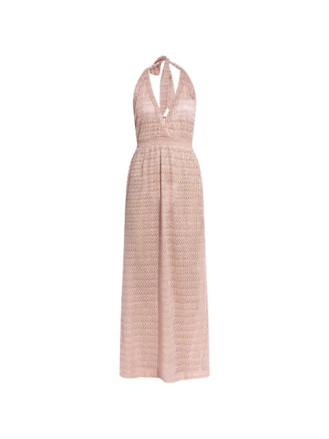 Melissa Odabash Mariah halterneck beach dress Pink MARIAHCR