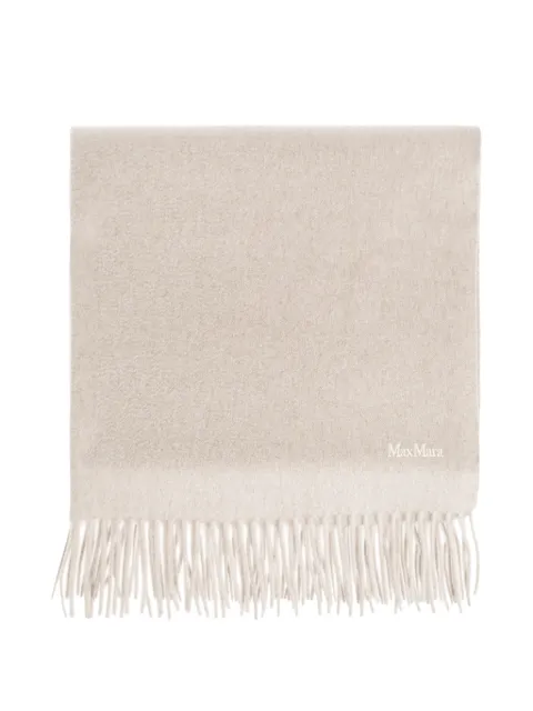 Max Mara Baci fringed scarf Neutrals 2614541331600
