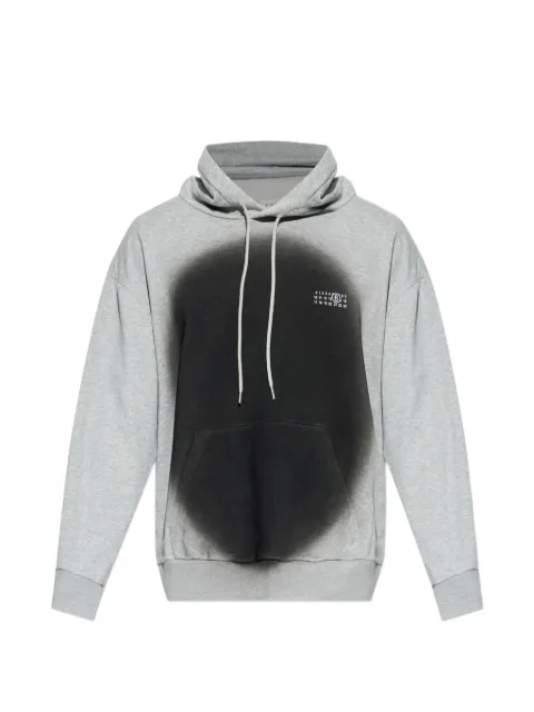 MM6 Maison Margiela spray-paint logo hoodie Grey SH0GU0039M25013