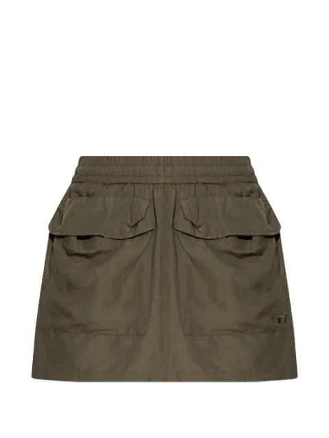 Diesel O-Cean-S2 pocket elasticated mini skirt Green A219890PGBS