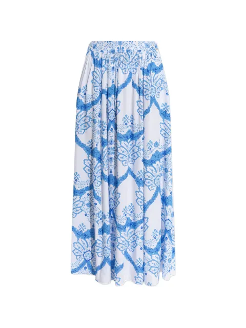 Melissa Odabash Shiloh floral-print skirt White SHILOHCR