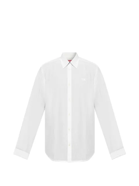 Diesel logo-detail long-sleeve shirt White A202120PGBS