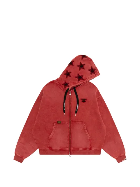 AAPE BY *A BATHING APE® star zip-up hoodie Red ASWD359XXQ