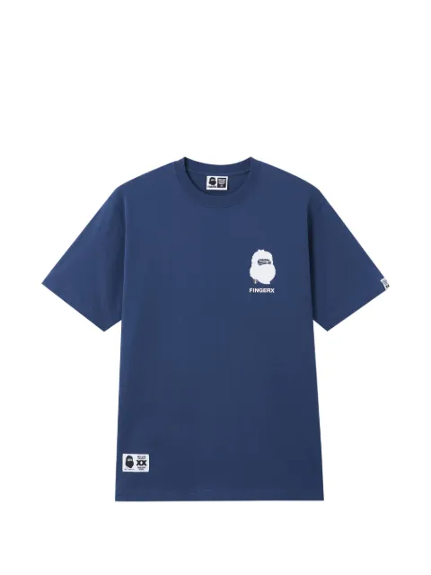 FINGERCROXX crew-neck graphic T-shirt Blue FFXTEM01254X