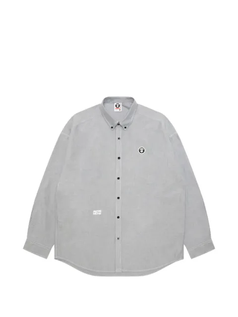 AAPE BY *A BATHING APE® logo-patch shirt Grey AST8555XXQ