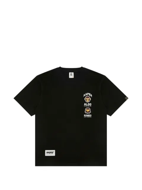 AAPE BY *A BATHING APE® appliqué T-shirt Black ATE1831XXQ
