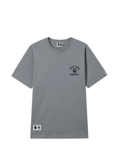 FINGERCROXX logo-print T-shirt Grey FFXTEM01249X