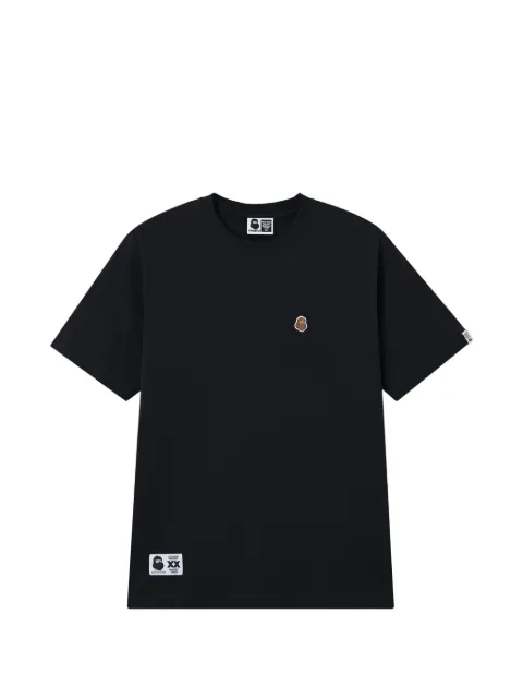FINGERCROXX crew-neck patch T-shirt Black FFXTEM01245X