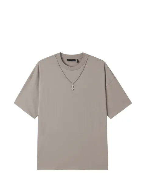 FIVE CM necklace round-neck T-shirt Neutrals 5CXTEM00442X