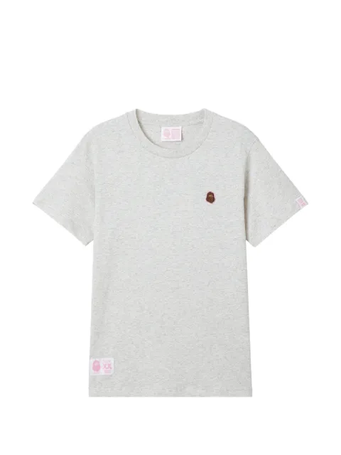 FINGERCROXX logo-patch crew-neck T-shirt Grey FFXTEW01266X
