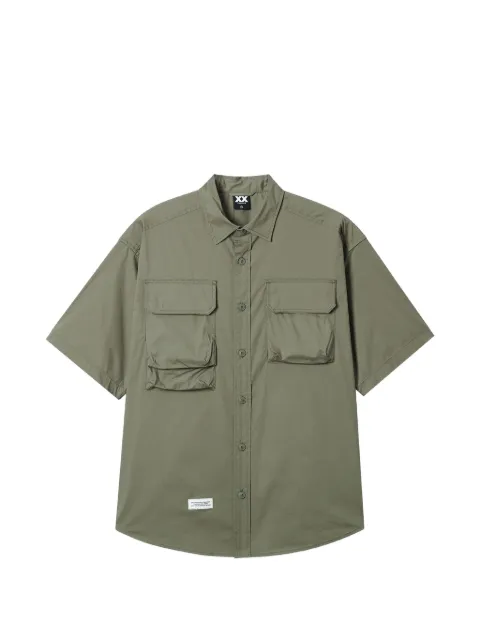 FINGERCROXX front-pocket short-sleeve shirt Green FFXSRM01278X