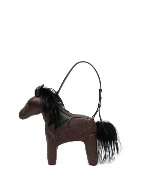 Thom Browne baby horse bag in pebble grain leather Brown UAG251A0019800
