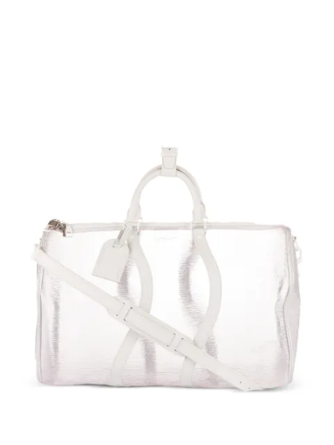 Louis Vuitton Pre-Owned 50 Ltd. Ed. Keepall Wavy bag White MB4119