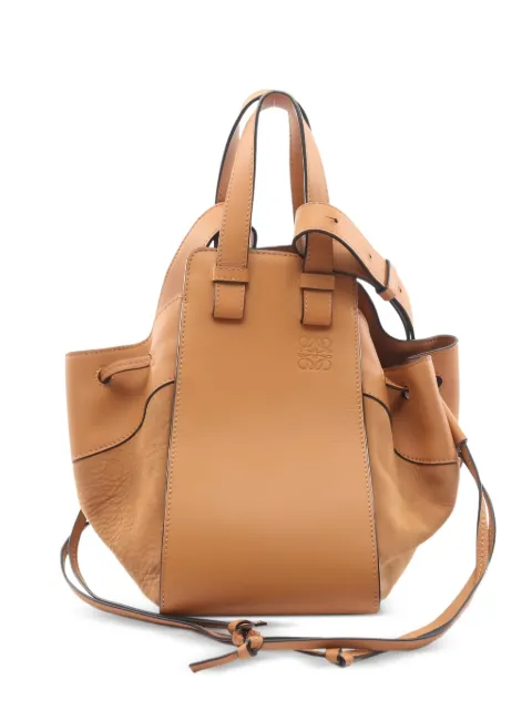 Loewe Pre-Owned 2010s small Hammock drawstring tote bag Brown 1035770