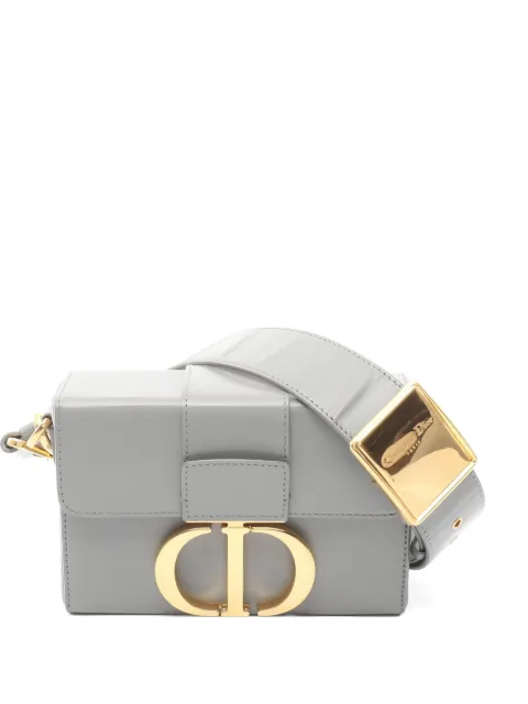Christian Dior Pre-Owned 2010s 30 Montaigne leather cross body bag Grey 1040821
