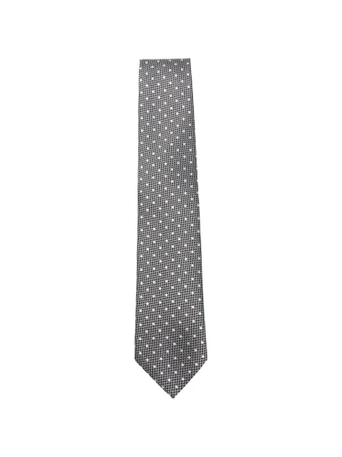 TOM FORD patterned tie Grey STE001S0248