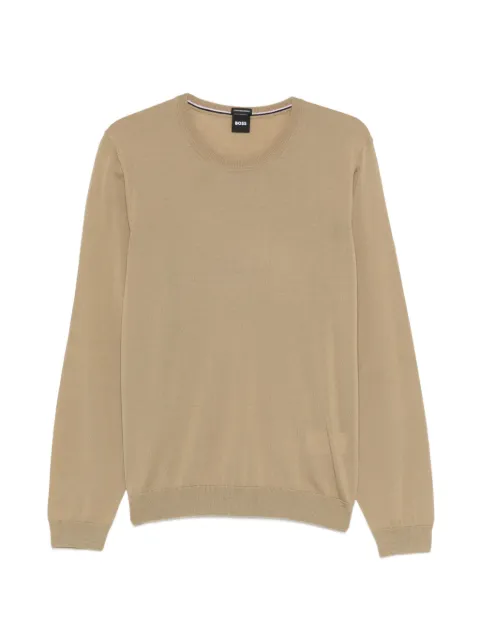 BOSS crew-neck sweater Neutrals 50468239