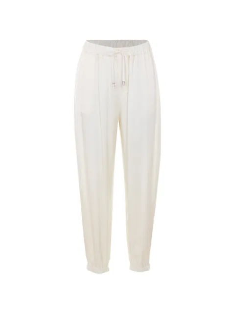 Fabiana Filippi drawstring-fastening trousers White PAD266F328D908